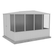 Gable roof Aviary Kit 3.00mW x 2.22mD x 2.06mH Zinc